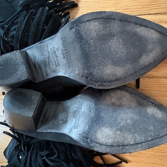 Zoltaire and Zadig Carla Plus Fringed Western Boot - Picture 5 of 6